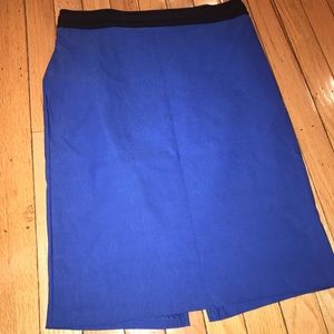 A B N Royal Blue Pencil Skirt (Size Medium)